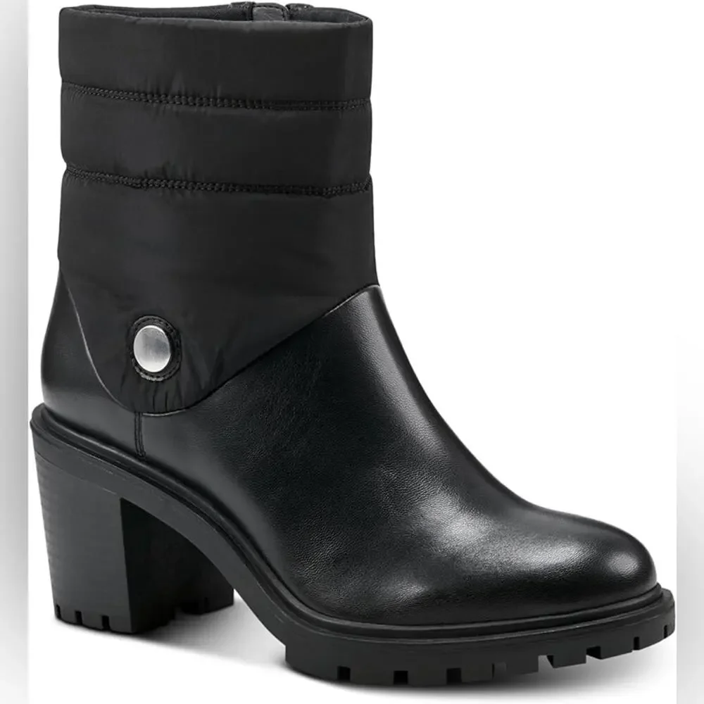 Alfani Belcalise lug sole puffer boots black - 10.5